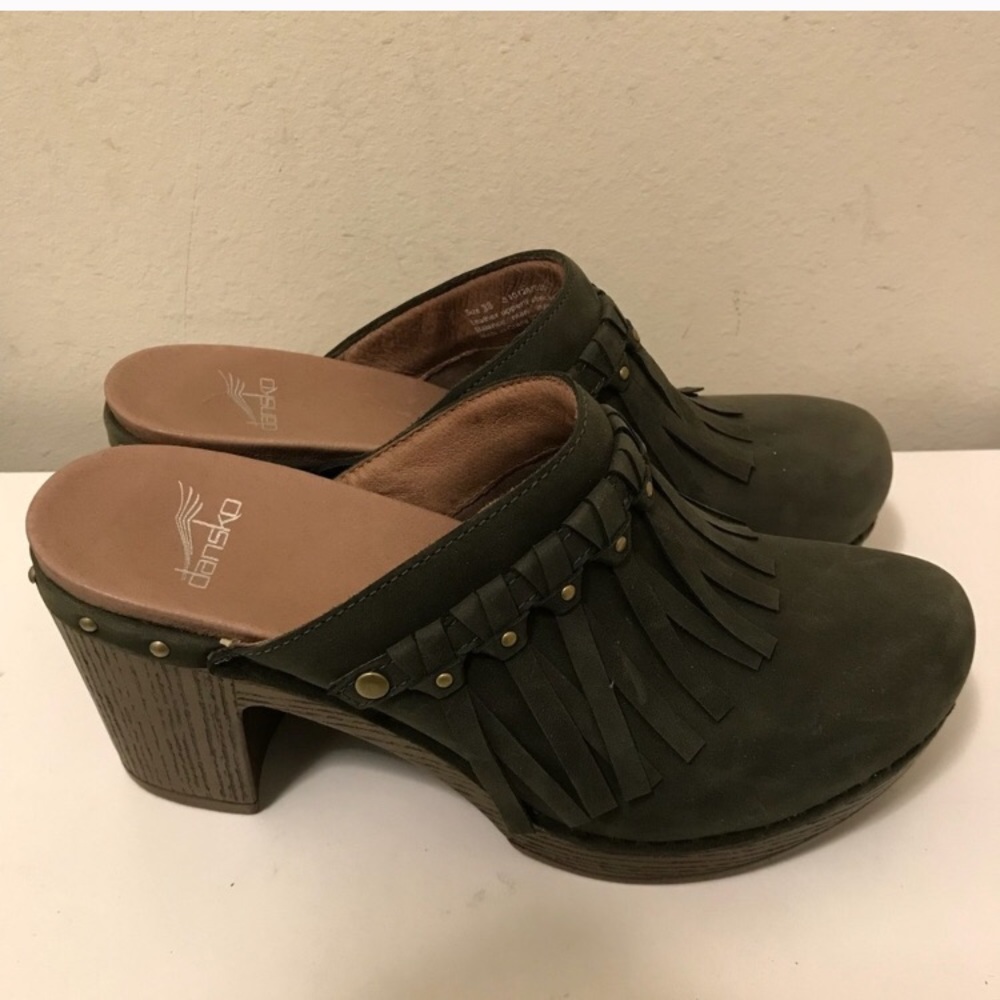 Dansko open back suede clogs - mule - size 38